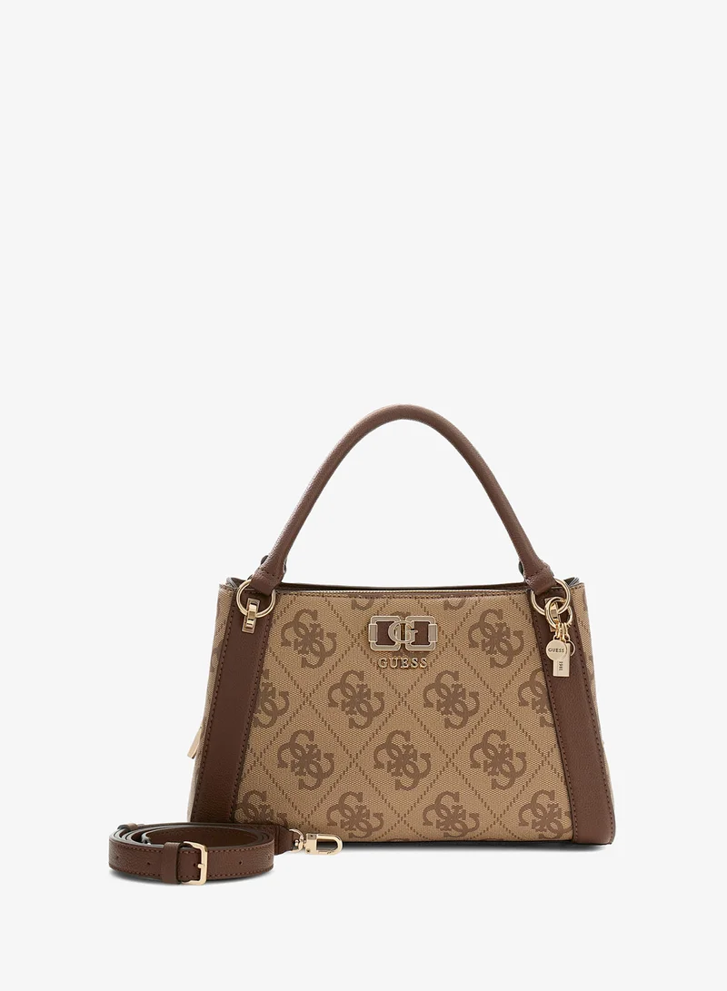 GUESS  Karnilla Logo Girlfriend Satchel Bag for Women | Best Price UAE